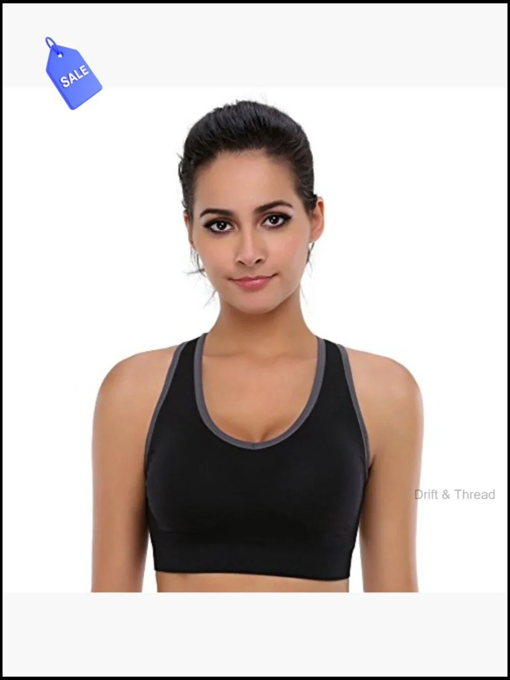 High Impact Seamless Racerback Sports Bra Full Coverage Support Yoga Gym Workout